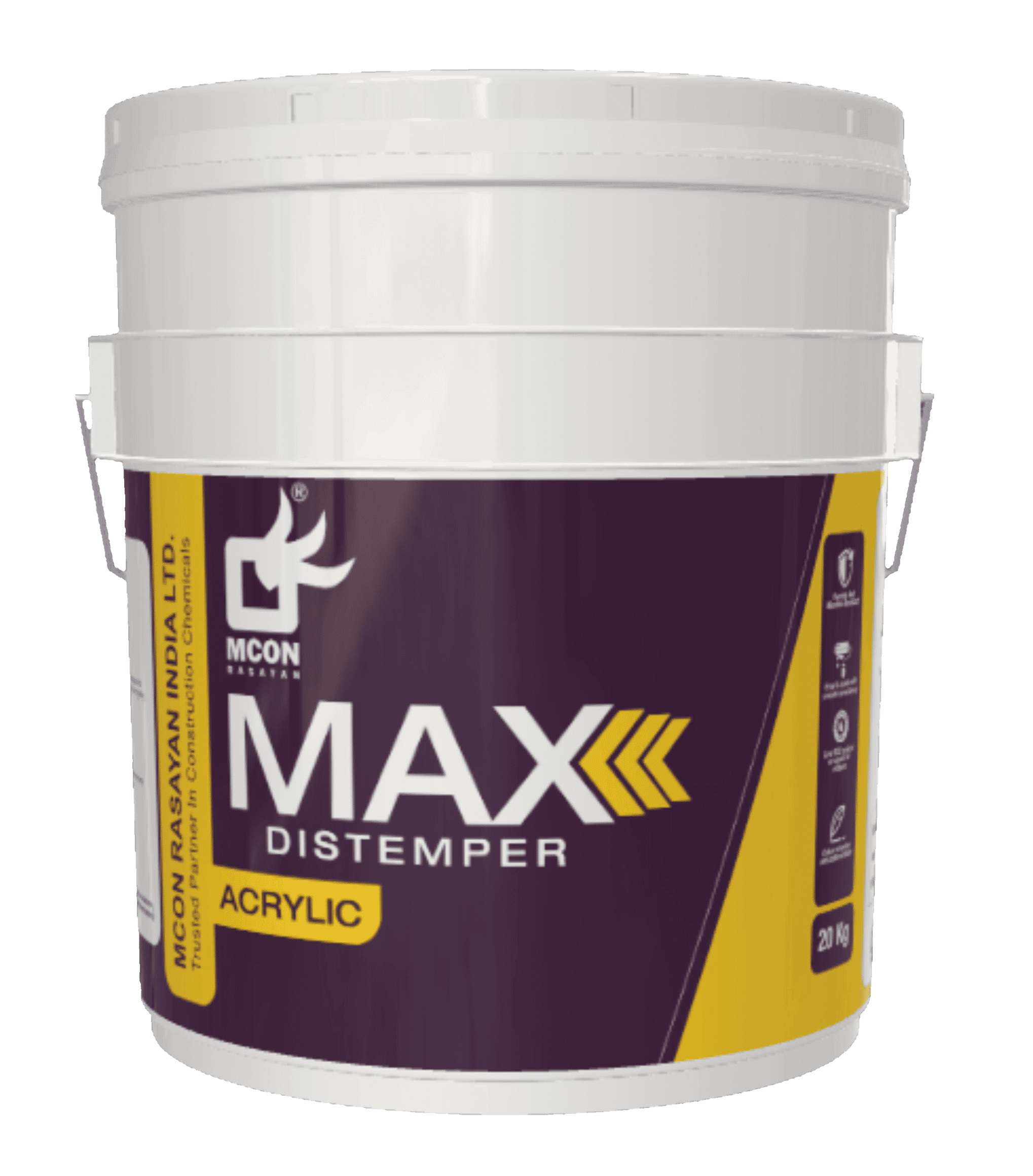 Max Acrylic Washable Distemper 1 MCON Max acrylic distemper interior paint
